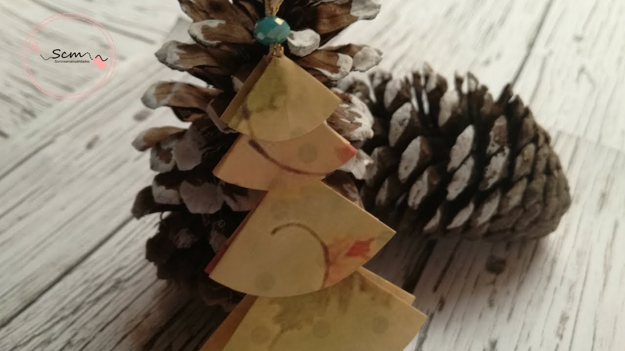 Manualidades para Navidad: Adorno para el arbolito de Navidad Scrapbook DIY