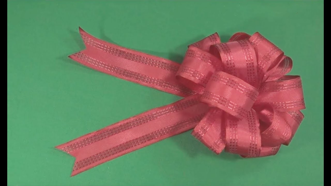 Moño o lazo de liston para decoraciones. Ribbon or Bow to decorate ENG CC