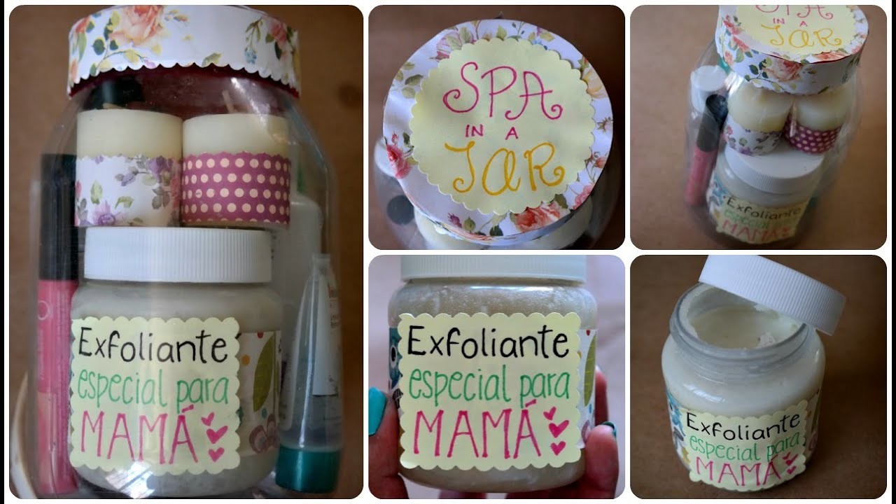 Regalo Fácil para Mamá ♥ Spa in a Jar+Exfoliante Casero