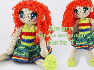 Amigurumi muñeca Alegra a crochet parte 1