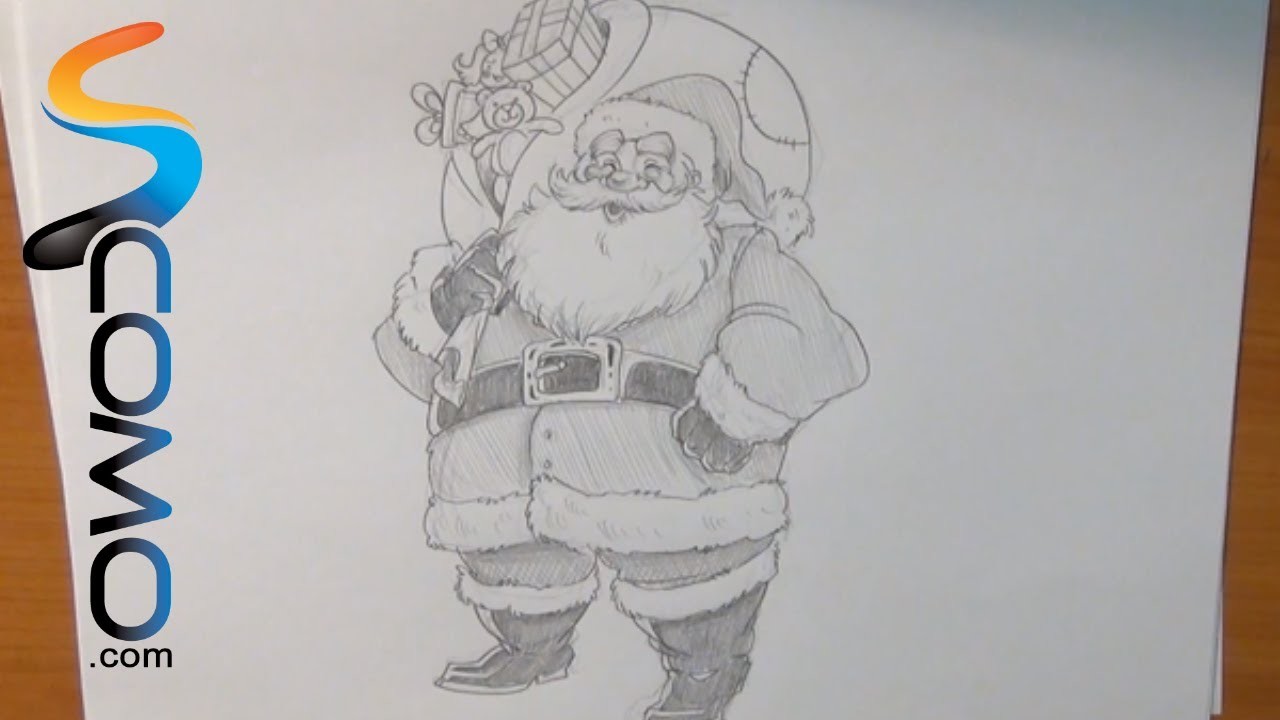 Aprende a dibujar a Papa Noel