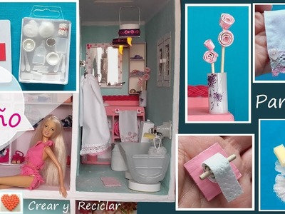 Baño para muñecas parte 6 DIY Accesorios, decoración y montaje