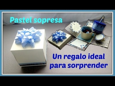 Caja de regalo con pastel sorpresa | Regalo para cumpleaños
