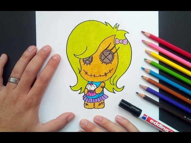 Como dibujar una muñeca paso a paso | How to draw a doll