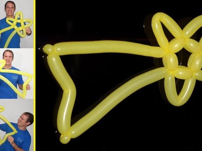 Como hacer estrellas con globos - como hacer adornos navideños con globos - globoflexia facil