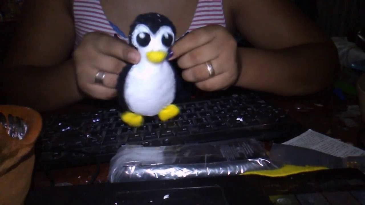 Como hacer un pinguino de peluche