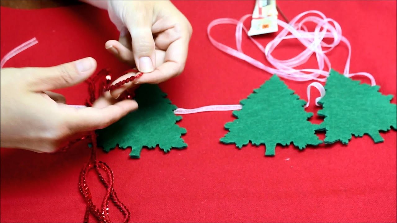 Cómo hacer una guirnalda para decorar tu árbol de Navidad
