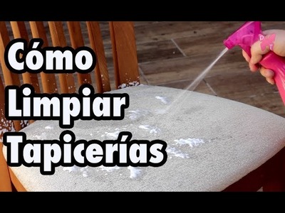 Cómo limpiar la tapicería de las sillas, del sofá o del coche