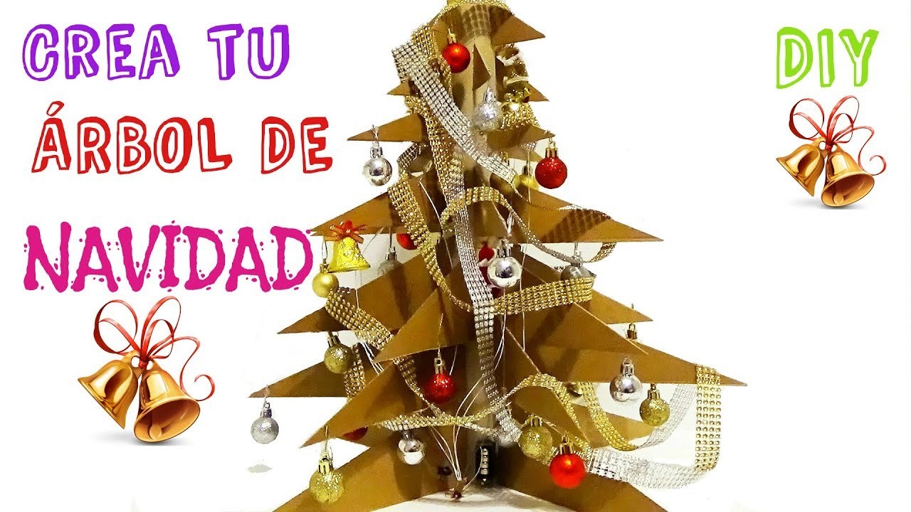 CREA Y DECORA TU ÁRBOL DE☃️NAVIDAD????con LUCES CASERO. HOW TO MAKE A CHRISTMAS TREE. DIY