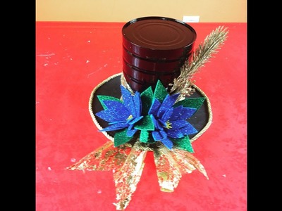Decoración de navidad con latas- Christmas decoration made with cans