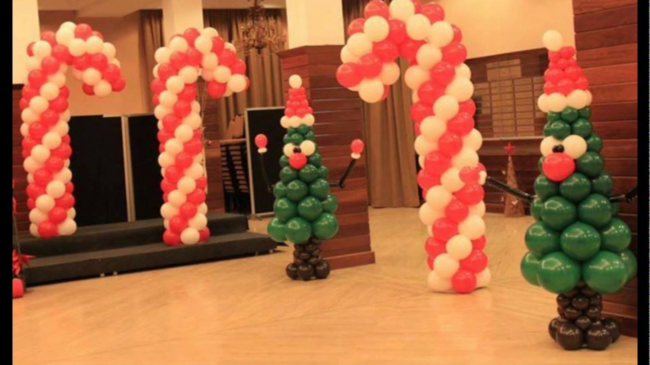 Decoracion de navidad y fin de año con globos castellon