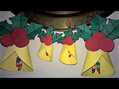 DIY Adornos navideños. Campanas de Navidad. Christmas decorations. Christmas bells
