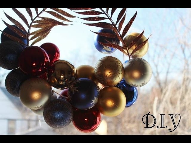 DIY. CORONA DE ESFERAS PARA NAVIDAD. CHRISTMAS WREATH