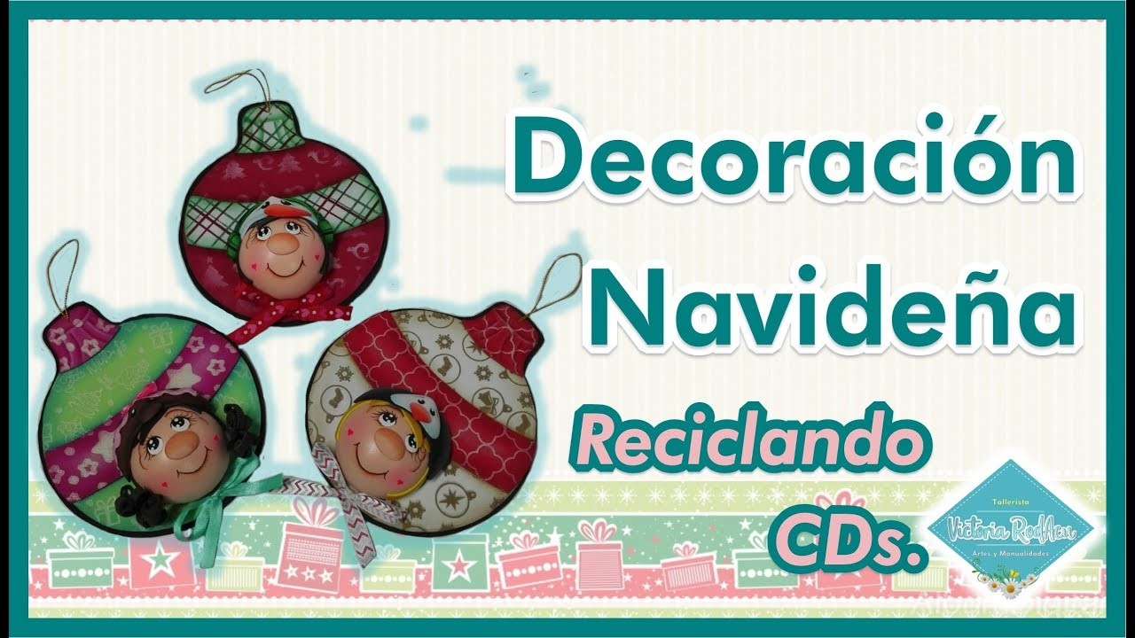 DIY Decoración Navideña con Reciclaje CDS   Victoria RodAcu