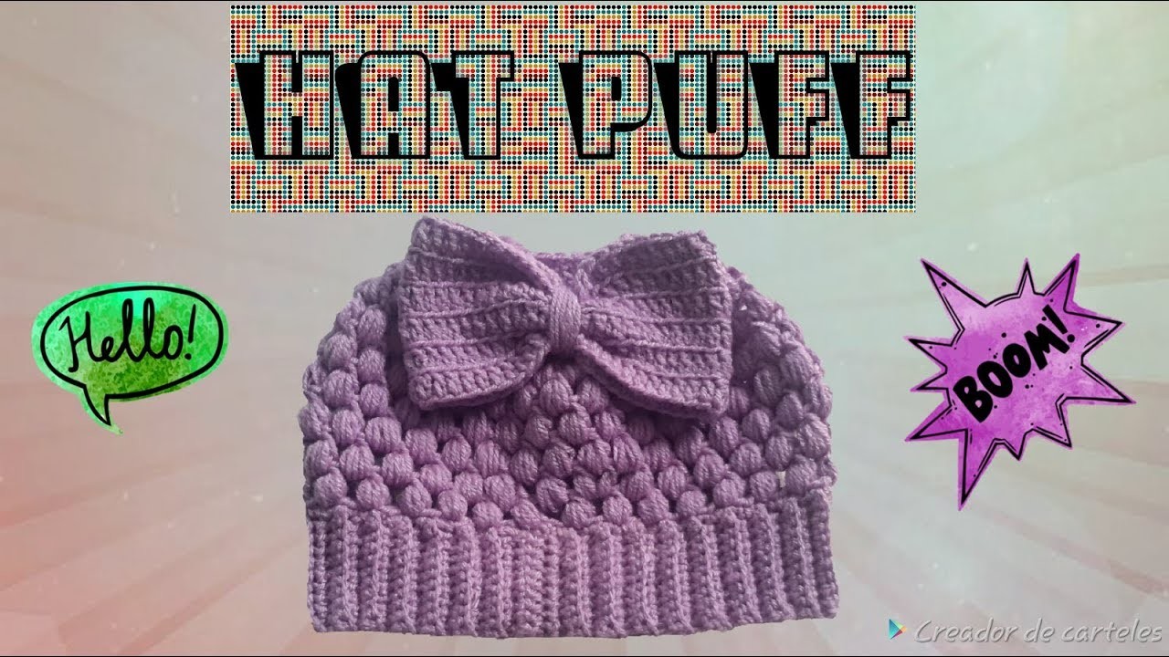Hat Puff Crochet 1