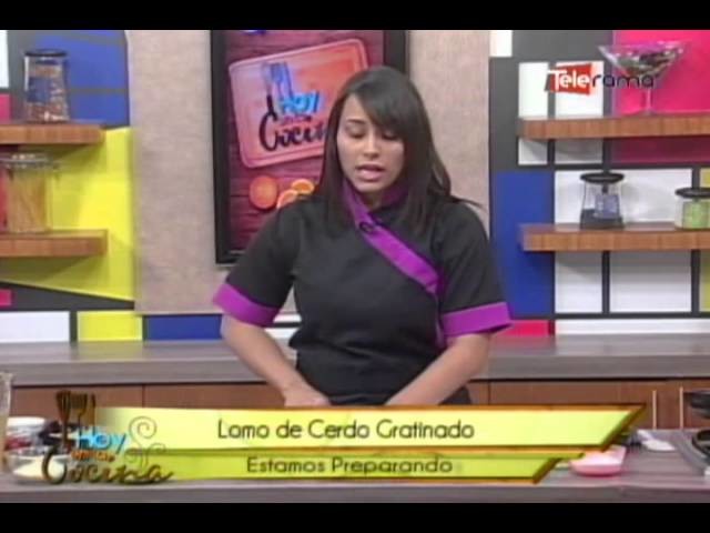 Lomo de cerdo gratinado