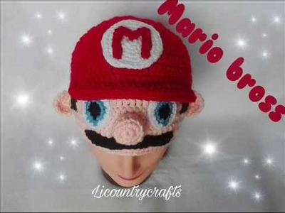 Mario Bros gorro tejido. Mario Bros crochet hat tutorial