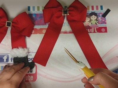 Moño Santa Claus????. Santa hair bow