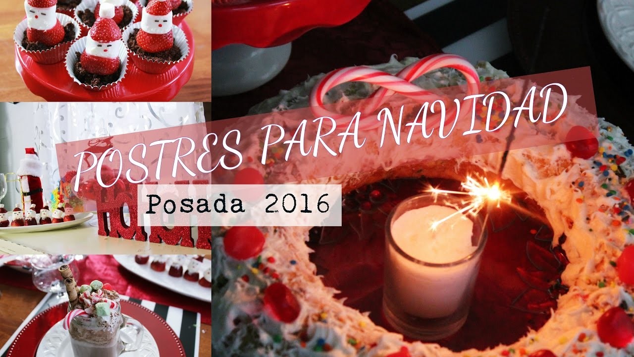 POSTRES NAVIDEÑOS.HOT COCO.CORONA NAVIDEÑA.FREZAS EN FORMA DE SANTA CLAUS.OYUKYLAREVISTA