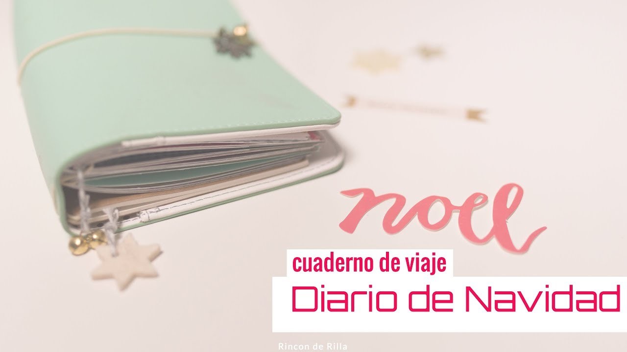 Scrapbooking: Tutorial Diario de Navidad travelers notebook. Compras scrapbook navidad.