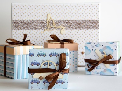 Tutorial Caja Regalo para Bebe   Baby Gift Box Tutorial, Kora projects.