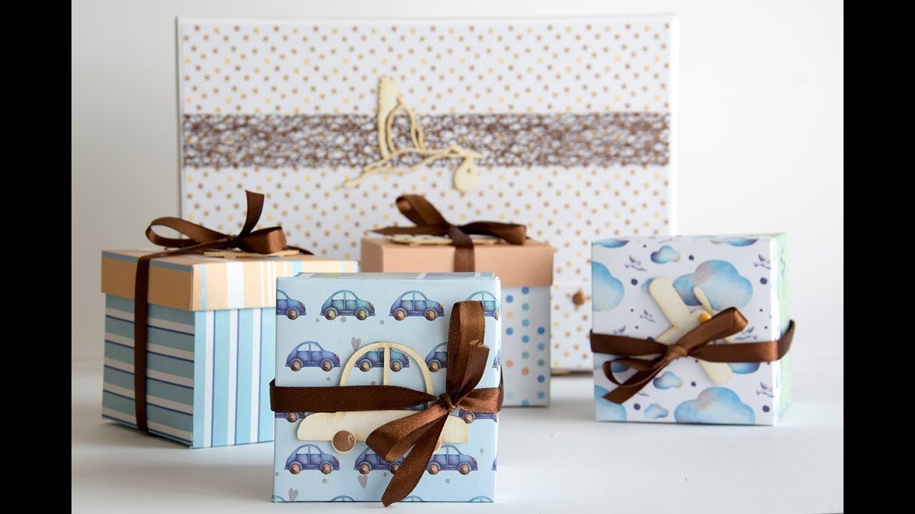 Tutorial Caja Regalo para Bebe   Baby Gift Box Tutorial, Kora projects.