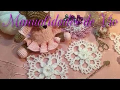 Tutorial Motivo Floral???? # 7 Crochet paso a paso