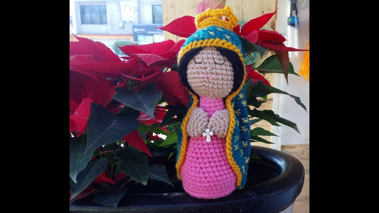 Virgen Amigurumi a Crochet Versión (ZURDO) Segunda Parte