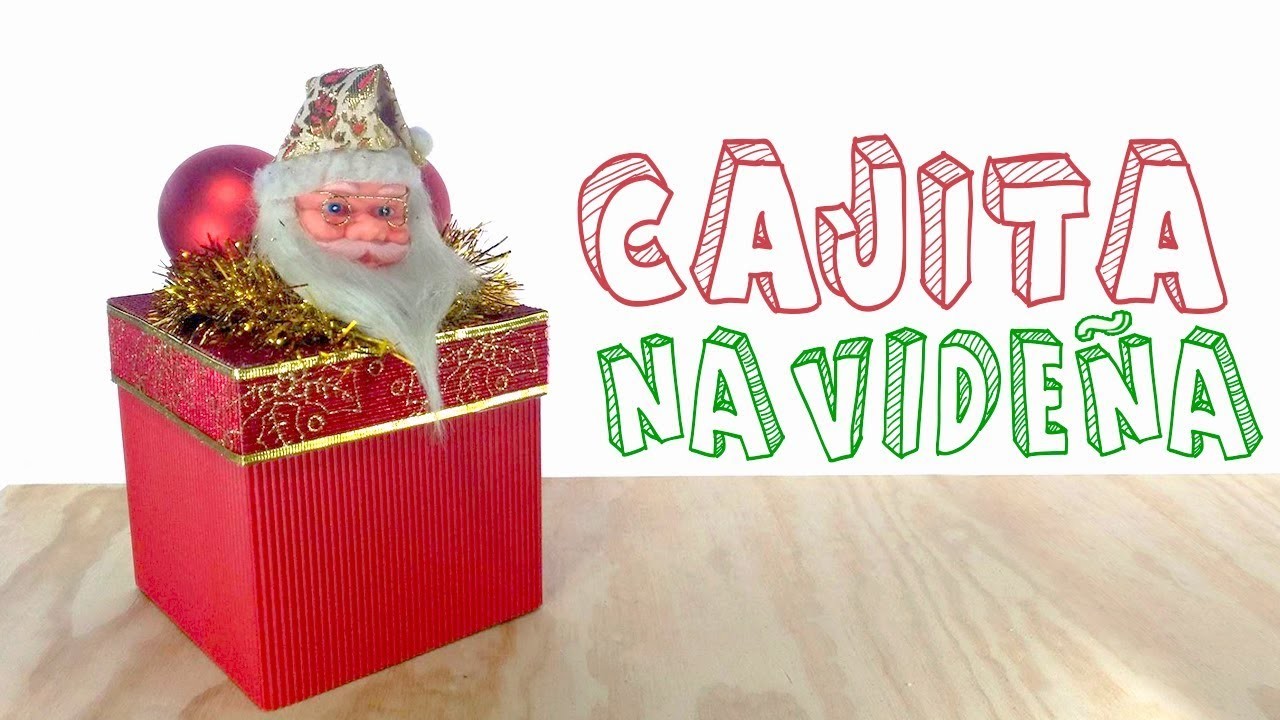 Caja navideña hecha con cartón corrugado│Candy Bu