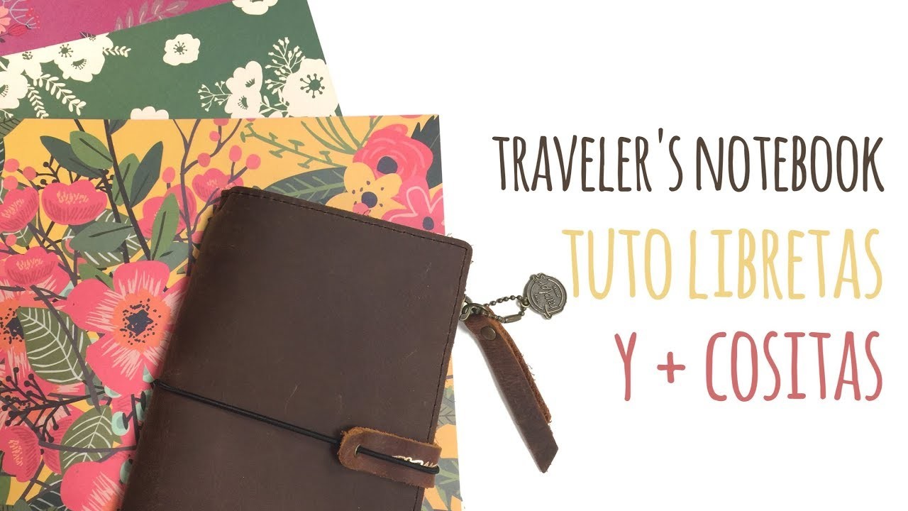 Cómo crear libretas para Traveler's Notebook sin grapadora - TUTORIAL Scrapbook