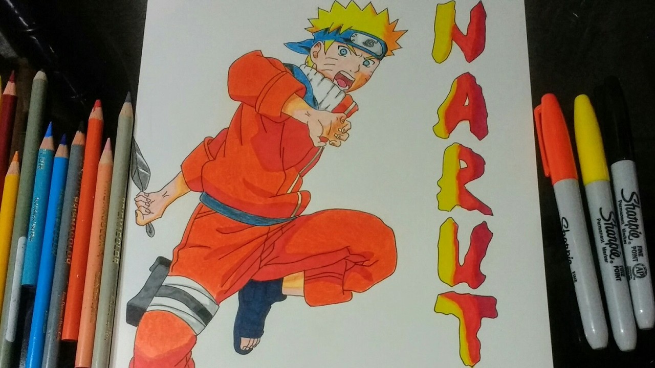 Como dibujar a Naruto Uzumaki (Niño)Paso a Paso