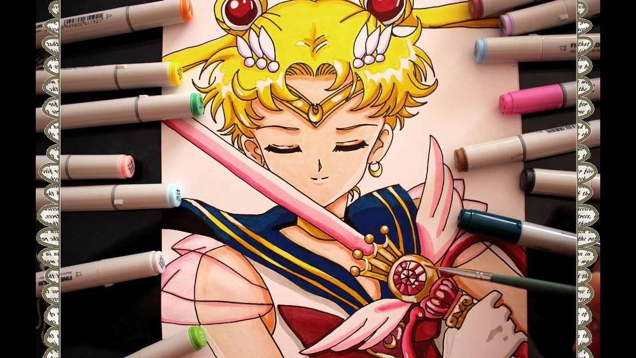 Cómo dibujar a Sailor Moon Super S Atack Speed Drawing How To Draw Sailor Moon | CarlosNaranjoTV