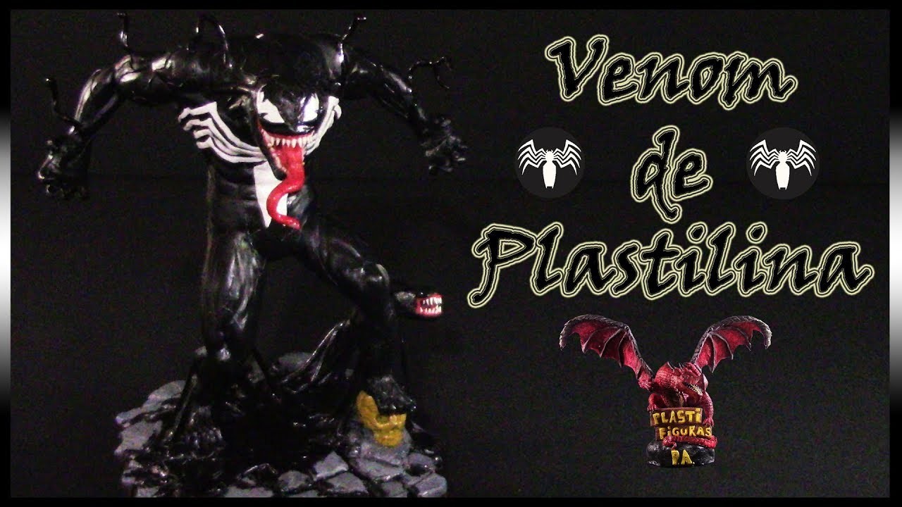 Como Hacer a Venom de Plastilina. How to Make Venom with Clay. Plasticine