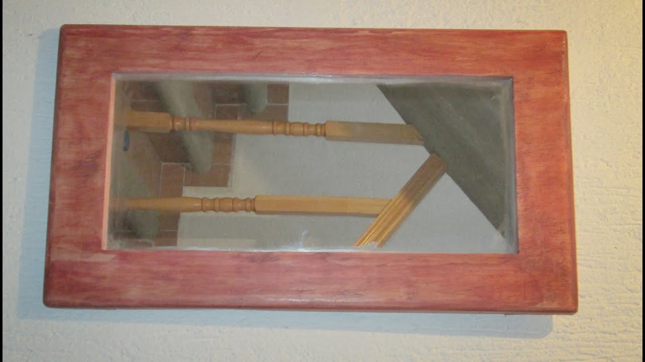 Como hacer marco de madera para espejo (#2) FACIL y rapido
