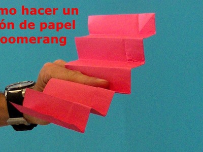 Como se hace un avion boomerang origami facil y rapido