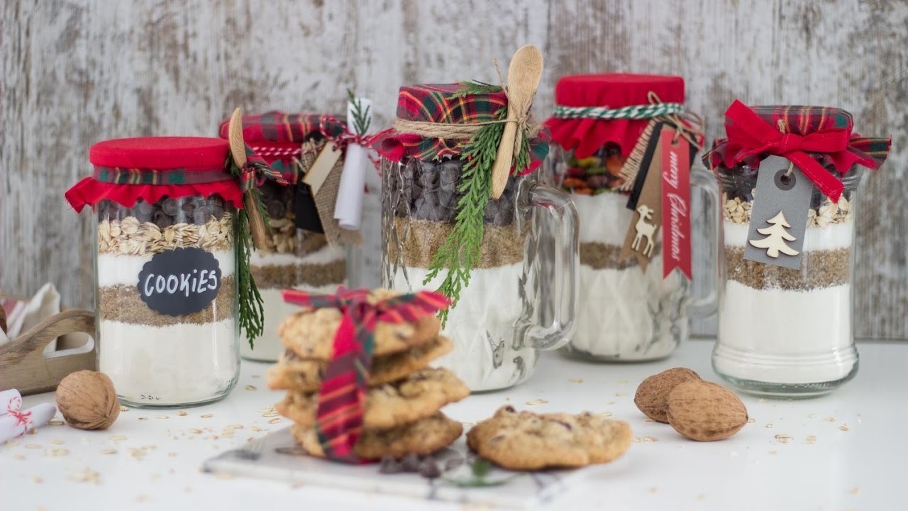 Cookie jar mix: tarros con ingredientes para hacer galletas