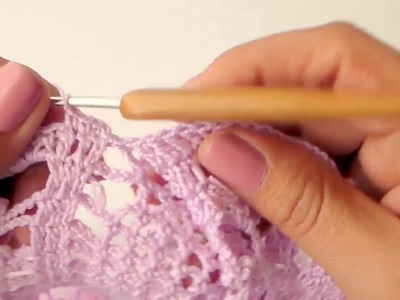 -- CORRECCIÓN-- Y aumento de fila18 del  tapete lila a crochet