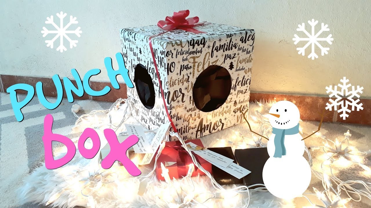 ♡ DIY ♡ PUNCH BOX DE NAVIDAD ♡ Detalles para regalar ♡ Regalo para mi novio