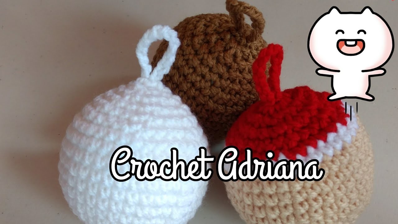 Esfera Navideña en Crochet. Crochet Adriana