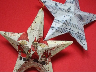 Estrella de Navidad con Material Reciclado | Reciclada