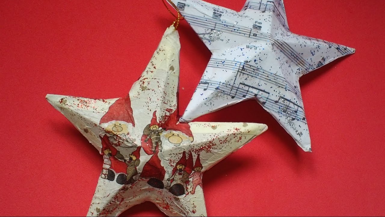 Estrella de Navidad con Material Reciclado | Reciclada
