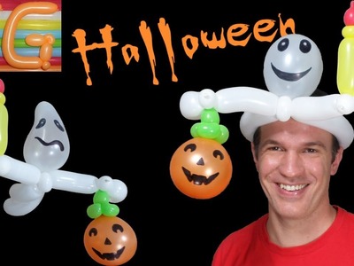 Fantasma halloween - sombrero con globos #4 - globoflexia - figuras con globos