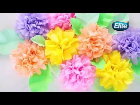 Hagámoslo Elite: Flores de papel para decorar