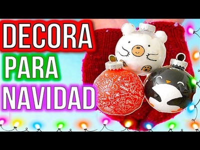 HAZ ESFERAS DIY PARA DECORAR el Arbol de Navidad - Trucos y Regalos 2017 | Pasteles y Pinceles