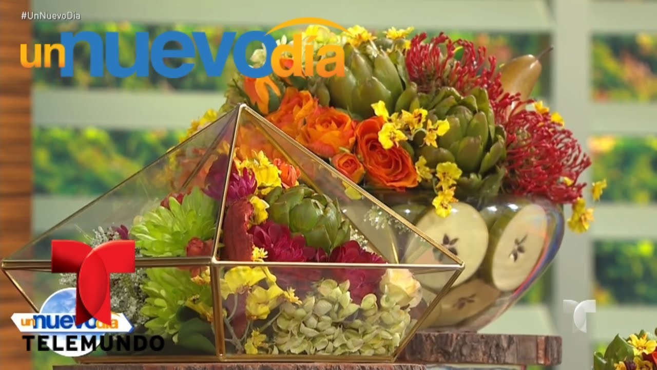 ¡Aprende cómo hacer arreglos florales para tu casa! | Un Nuevo Día | Telemundo