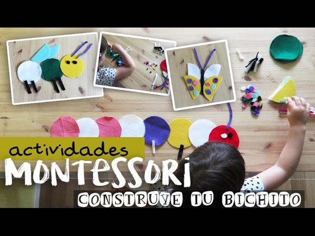 Juegos Montessori para niños ❤ Construye tu bichito | Mama Tatuada