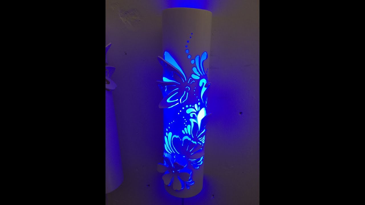 Lámpara de PVC 3D   con luz  led. 3D PVC lamp with led light