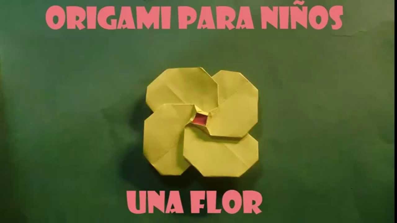Origami Facil Para Niños ,Una Flor