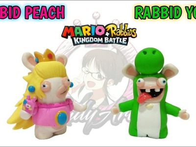 Peach & Yoshi Rabbids | Kingdom Battle | Polymer Clay Tutorial