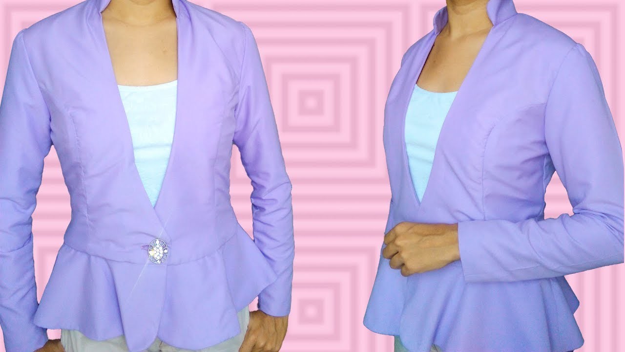 TUTORIAL: COMO CONFECCIONAR UN BLAZER PASO A PASO (CON PATRONES)
